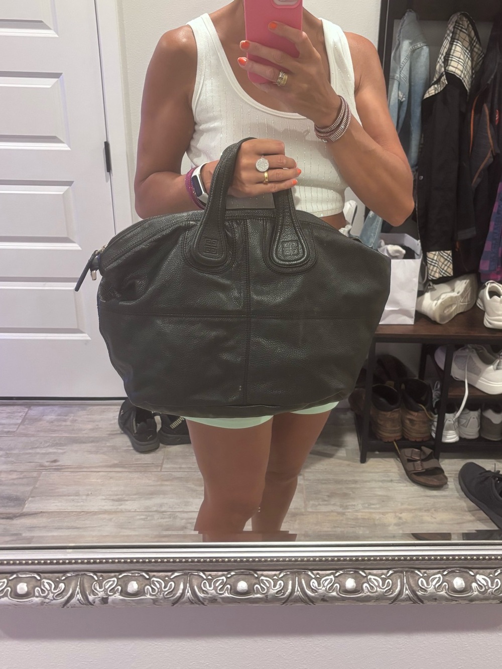 Givenchy big leather tote 20”x15”